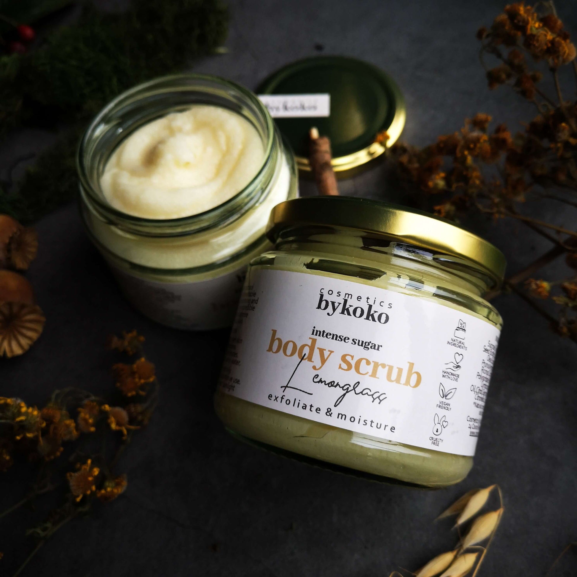 cosmetics by koko lemongrass sugar body scrub